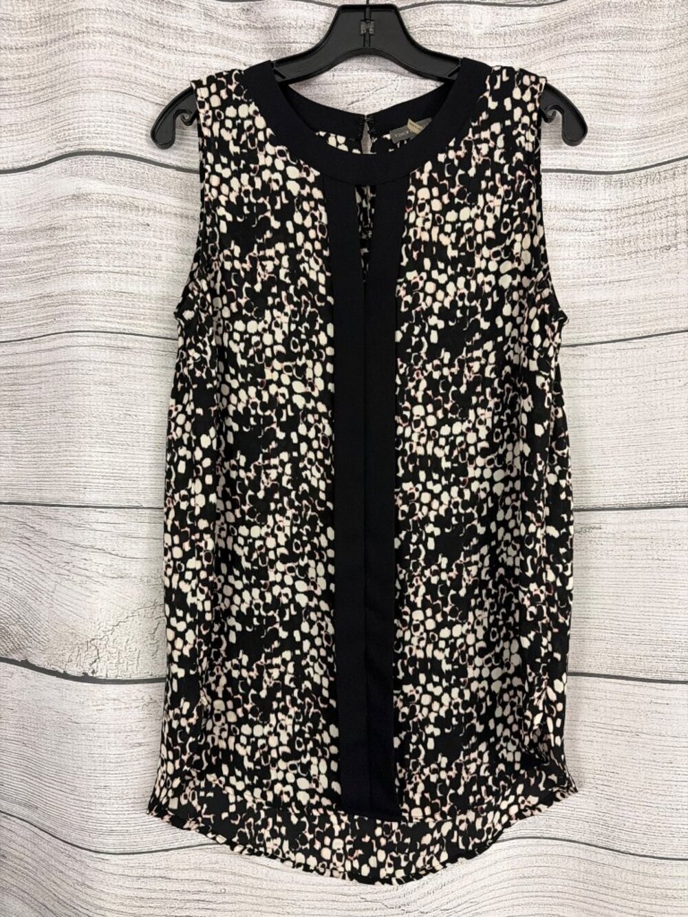 Vince Camuto Abstract Print Sleeveless Blouse Top Size M